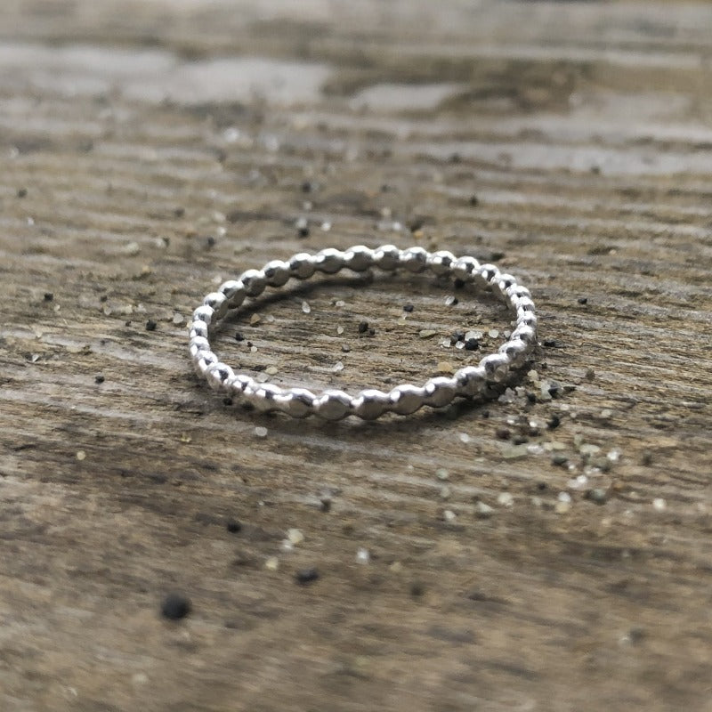 twist, rope, bead, ring, stacking, sterling, silver, jewelry, forged, gift