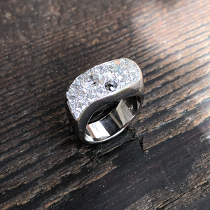 14K White Gold & Diamond Wedding Ring