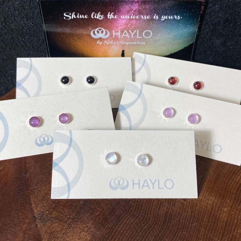 Bezel Set Stone Studs 5mm