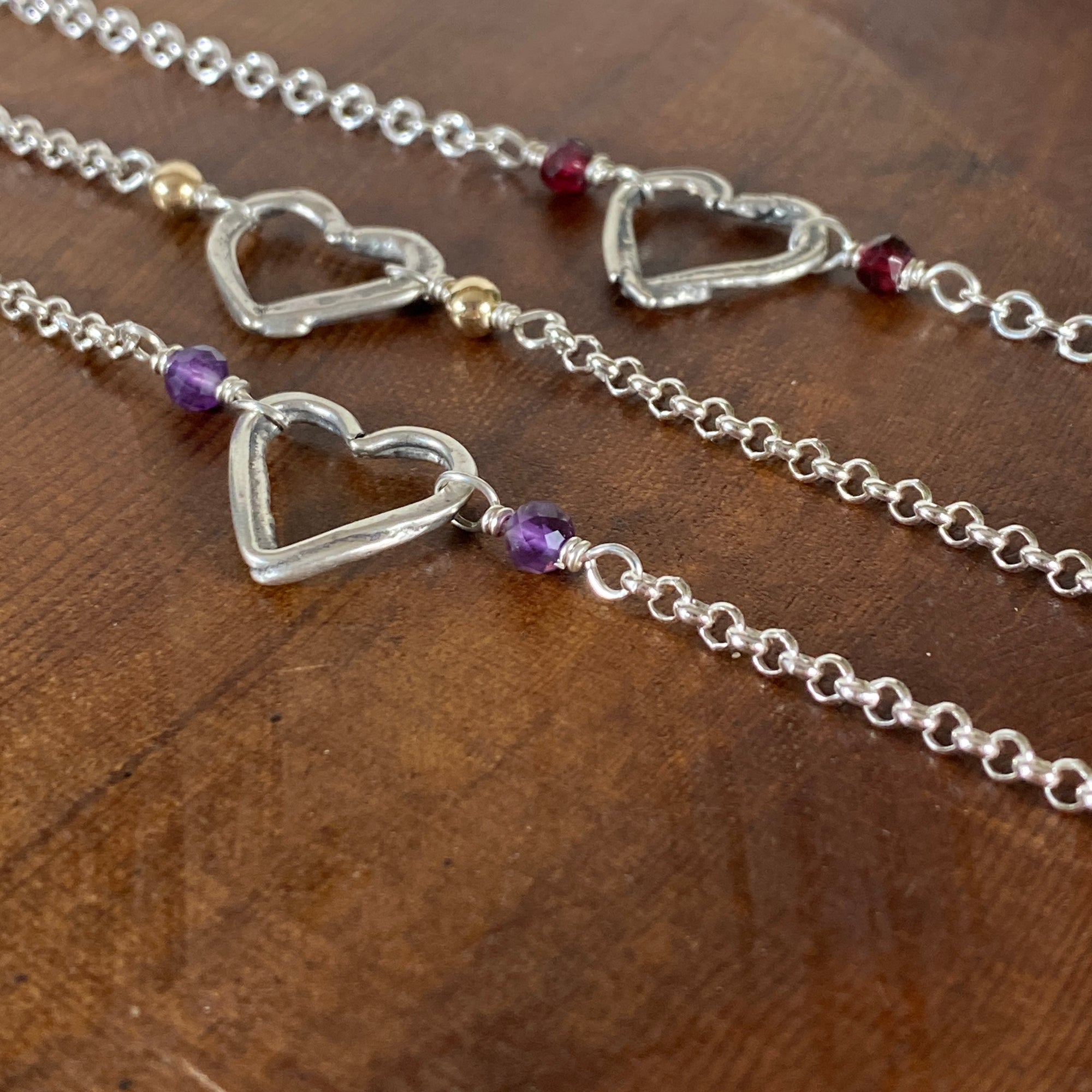 Fused Heart Bracelet