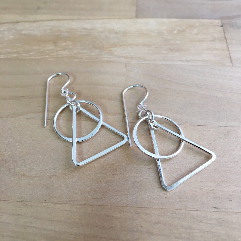 earrings, gift, sterling, silver, jewelry, handmade, forged