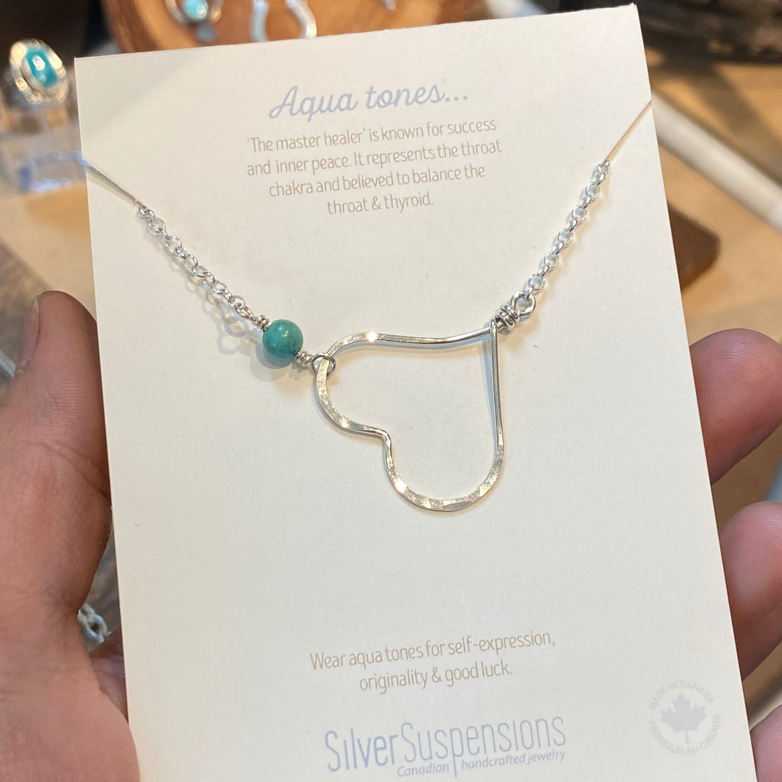 Turquoise silversuspensions