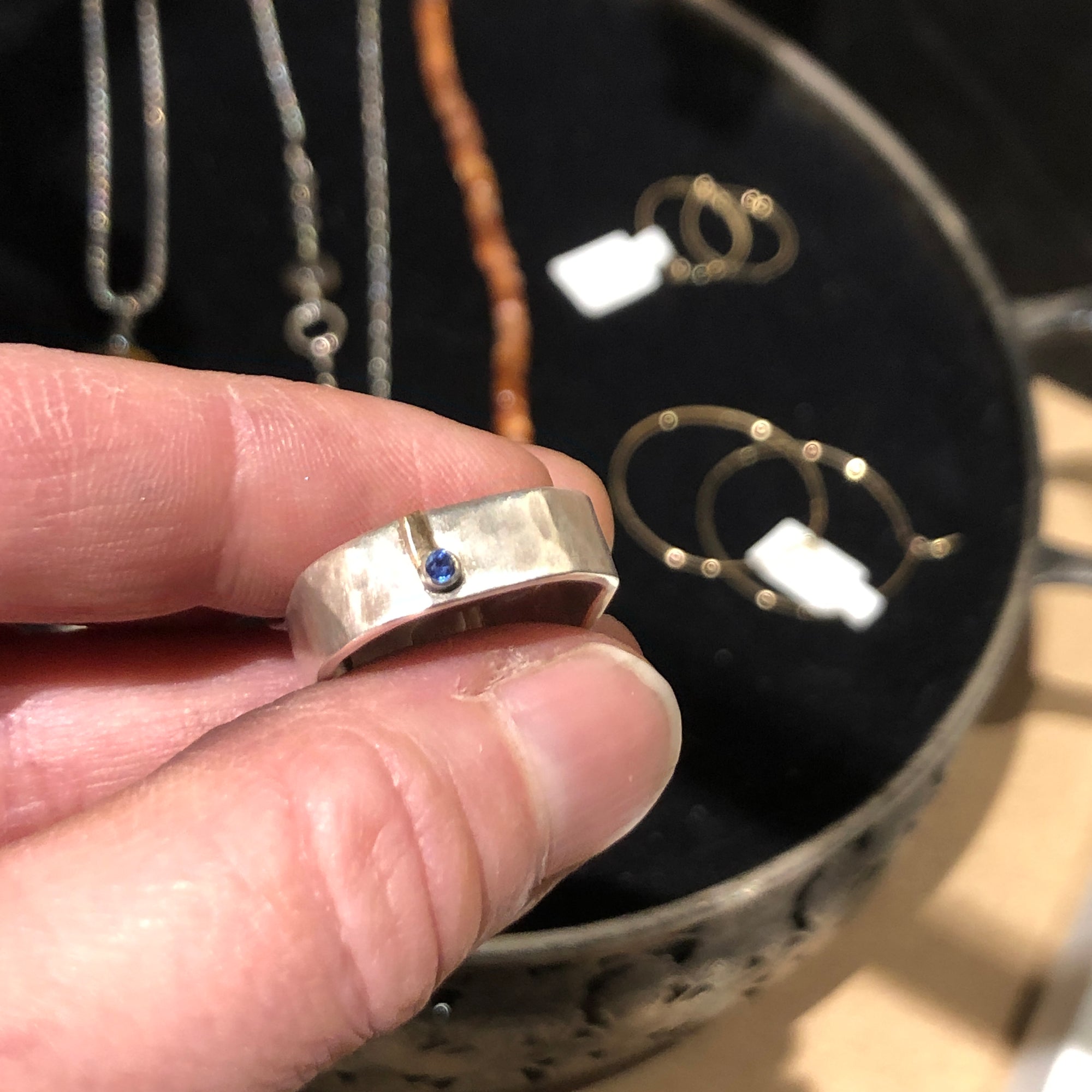Soft Square Sapphire Ring